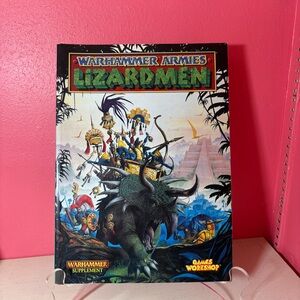 Vintage * Warhammer Armies Lizardmen Supplement Book by Games Workshop EUC 1997